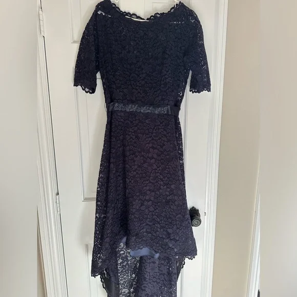 sleeveless floral lace dress Floral Lace Tiered Wedding Guest Dress with Bow Straps